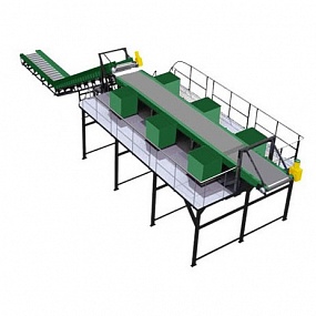Конвейер ленточный сортировочный 10000х1000 мм