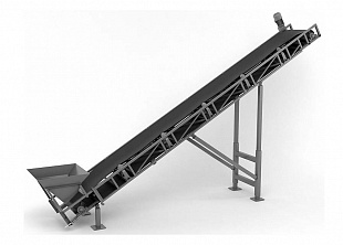 Конвейер ленточный наклонный 3000х400 мм
